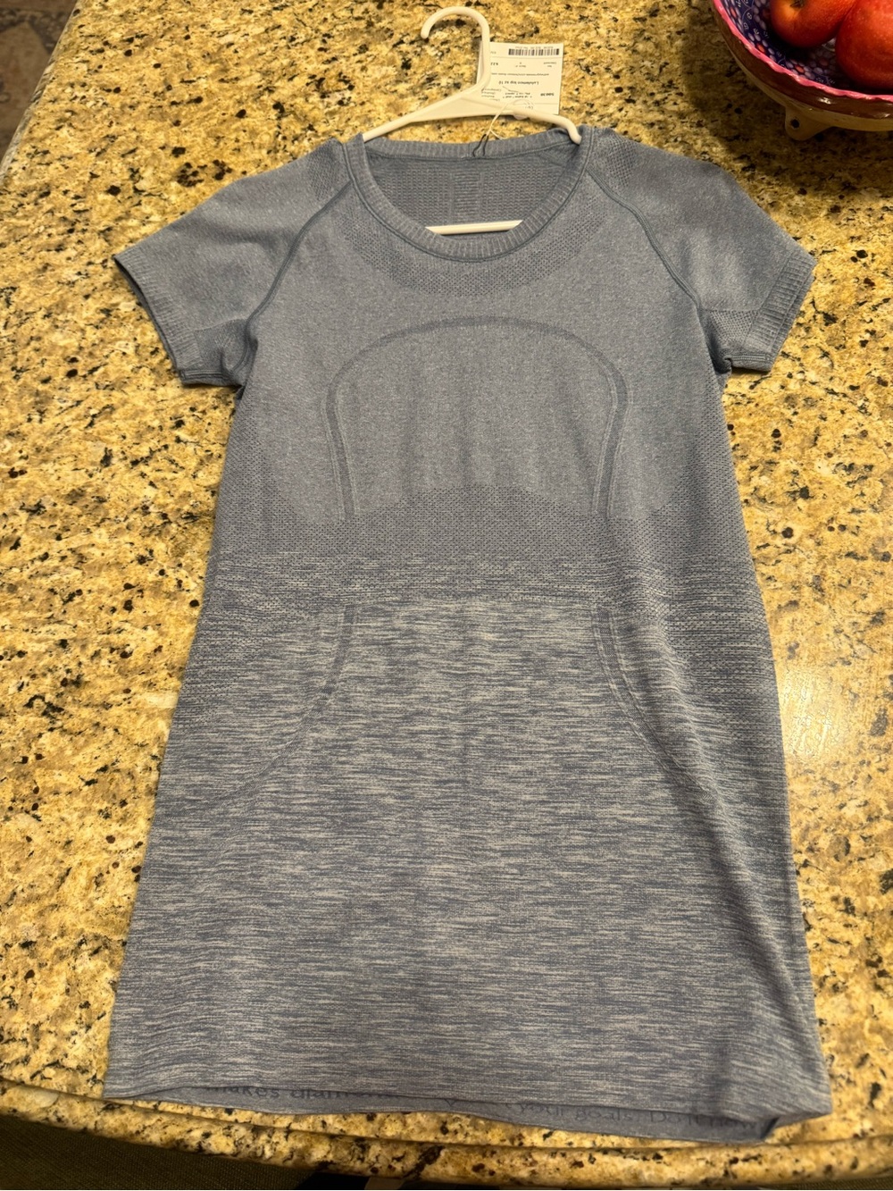 Lululemon Short-Sleeve Knit Top in Light Blue size 10
